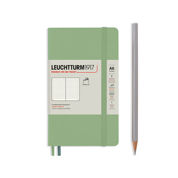 LEUCHTTURM1917 Pocket A6 Softcover notitieboek Sage dotted