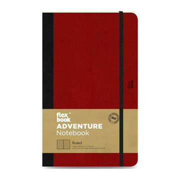 Flexbook Adventure Medium Red gelijnd