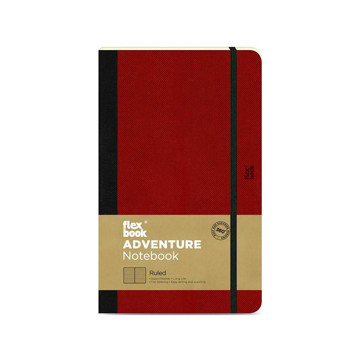 Flexbook Adventure Pocket Red gelijnd