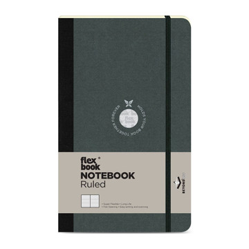 Flexbook Notebook Medium Black gelijnd