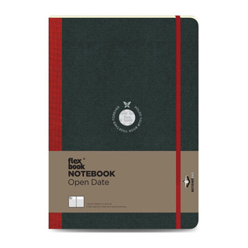 Flexbook Notebook Medium  Open Date Red gelijnd