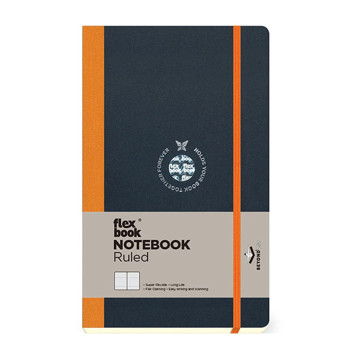 Flexbook Notebook Medium Orange gelijnd