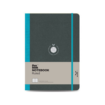 Flexbook Notebook Pocket Turquoise gelijnd