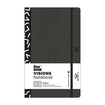 Flexbook Visions Notebook Medium Black gelijnd