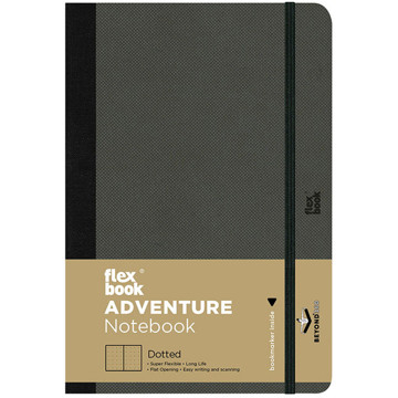 Flexbook Adventure Large  Off-Black dotted