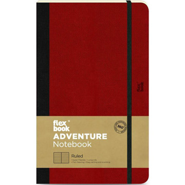 Flexbook Adventure Large  Red gelijnd