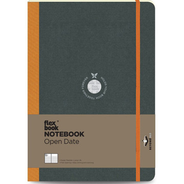 Flexbook Notebook Large  Open Date Orange gelijnd