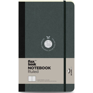 Flexbook Notebook Large Black gelijnd